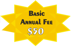 Basic annual fee: $50