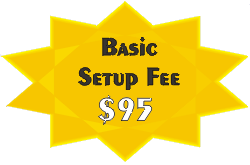Basic setup fee: $95